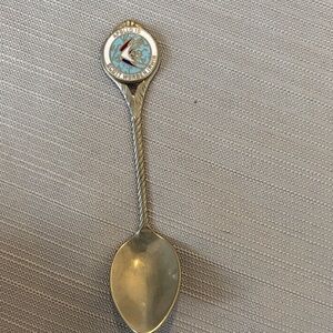 Silver Souvenir Spoon with Enamel Detail